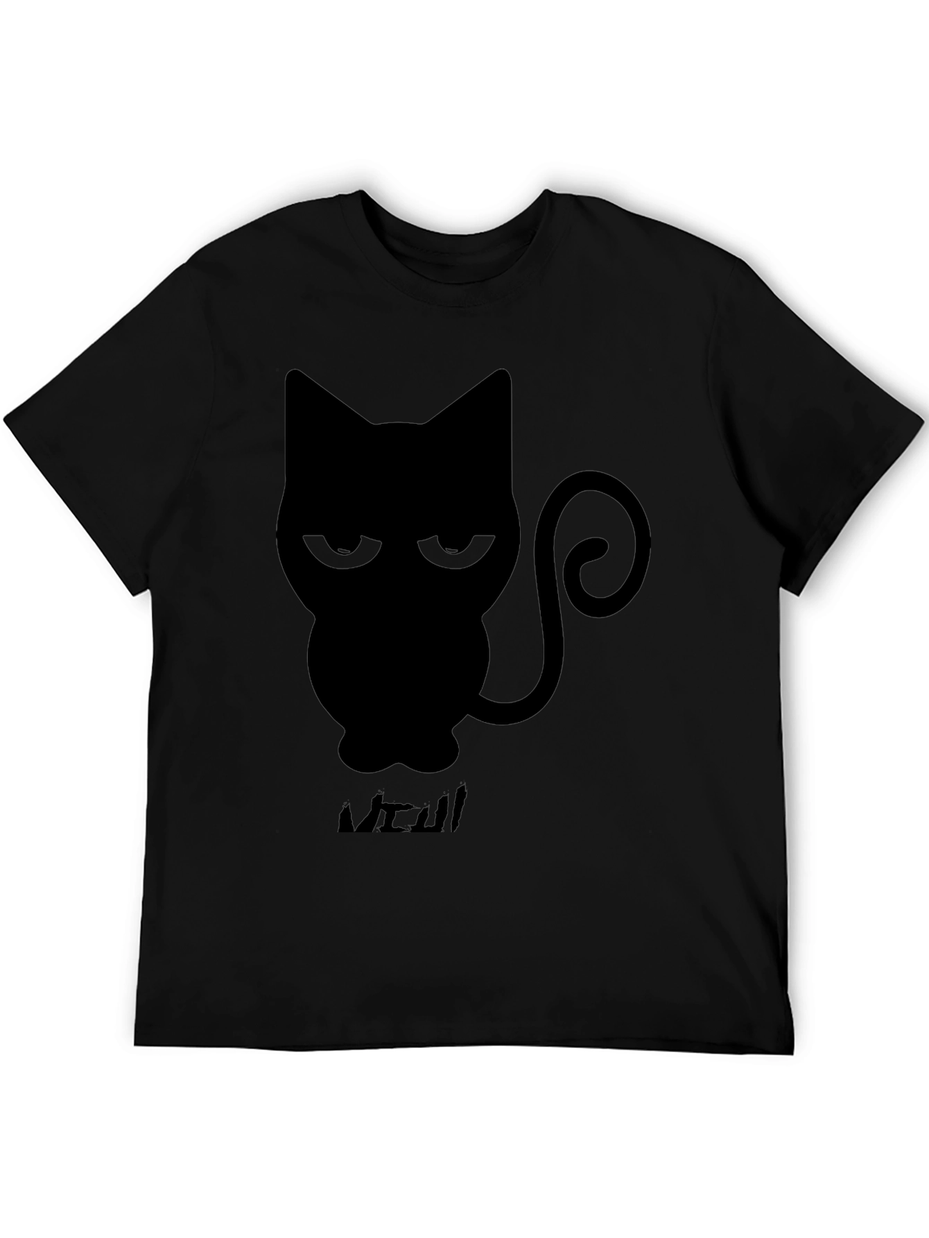 Grumpy Cat T-Shirt - Mens Black Tee with Fun Cartoon Graphic