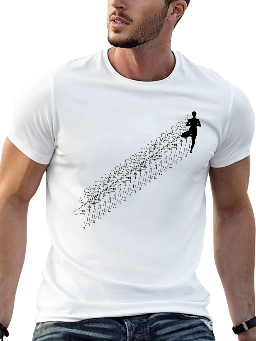 Running Man Silhouette T-Shirt