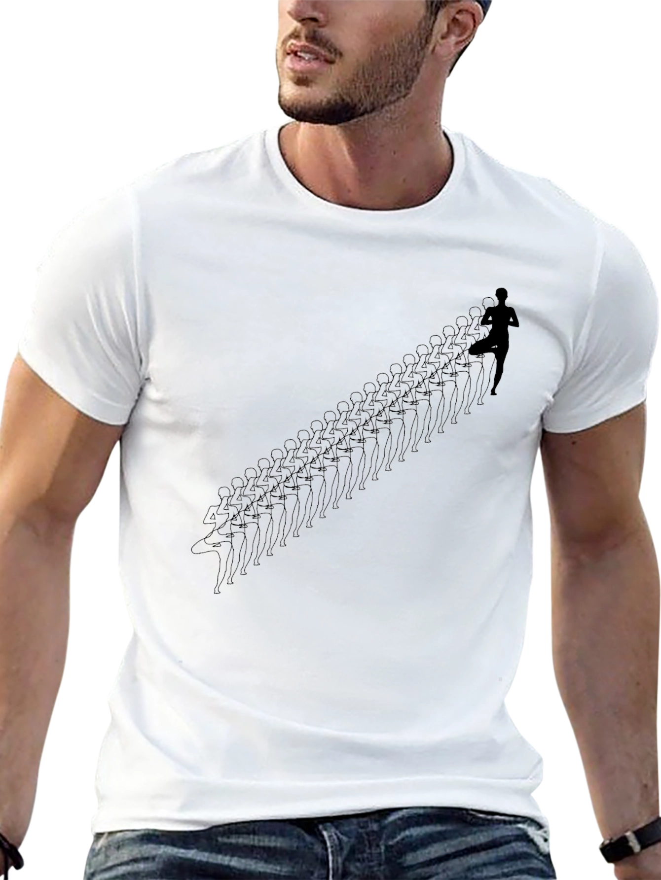 Running Man Silhouette T-Shirt