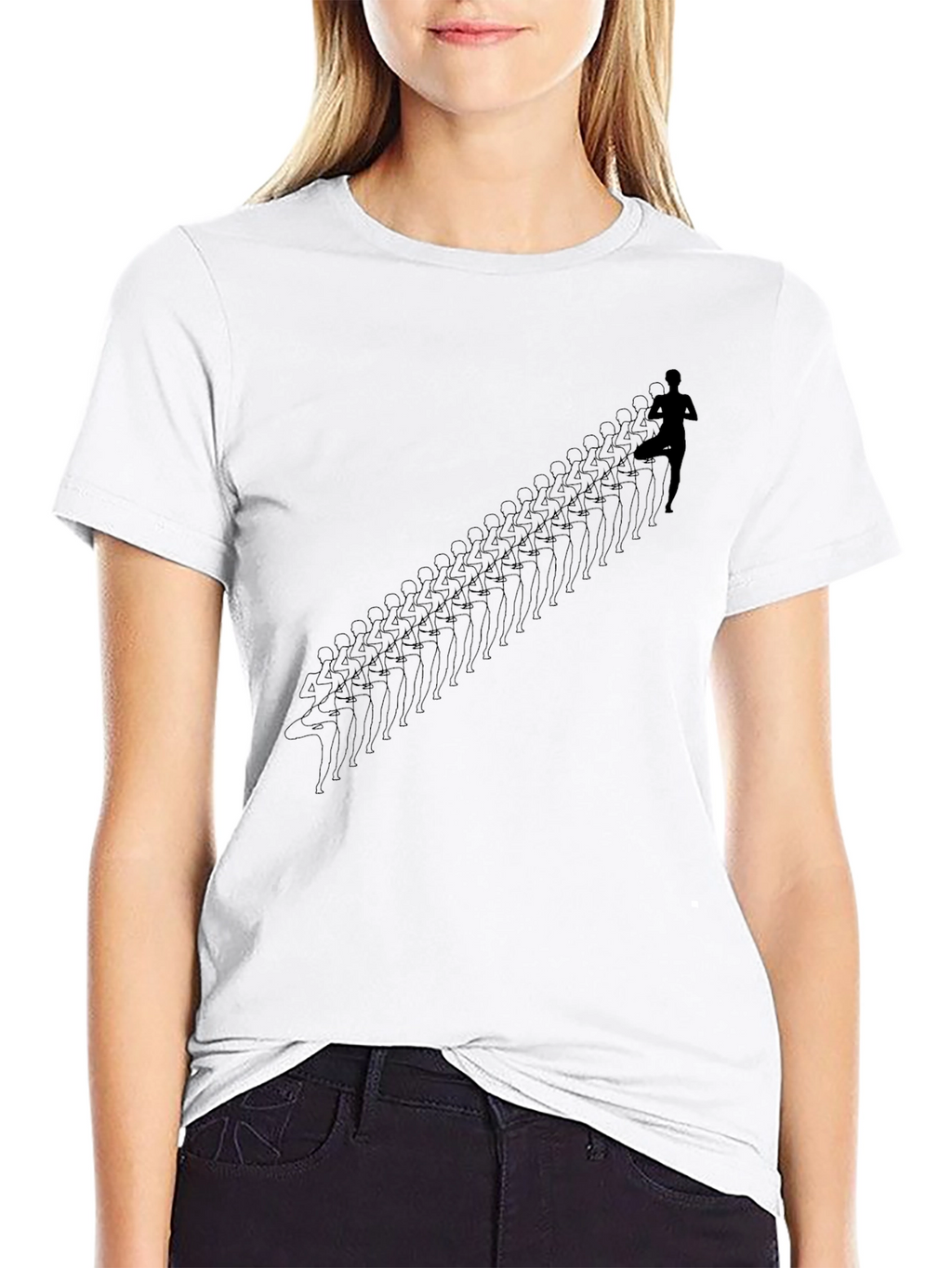 Running Man Silhouette T-Shirt
