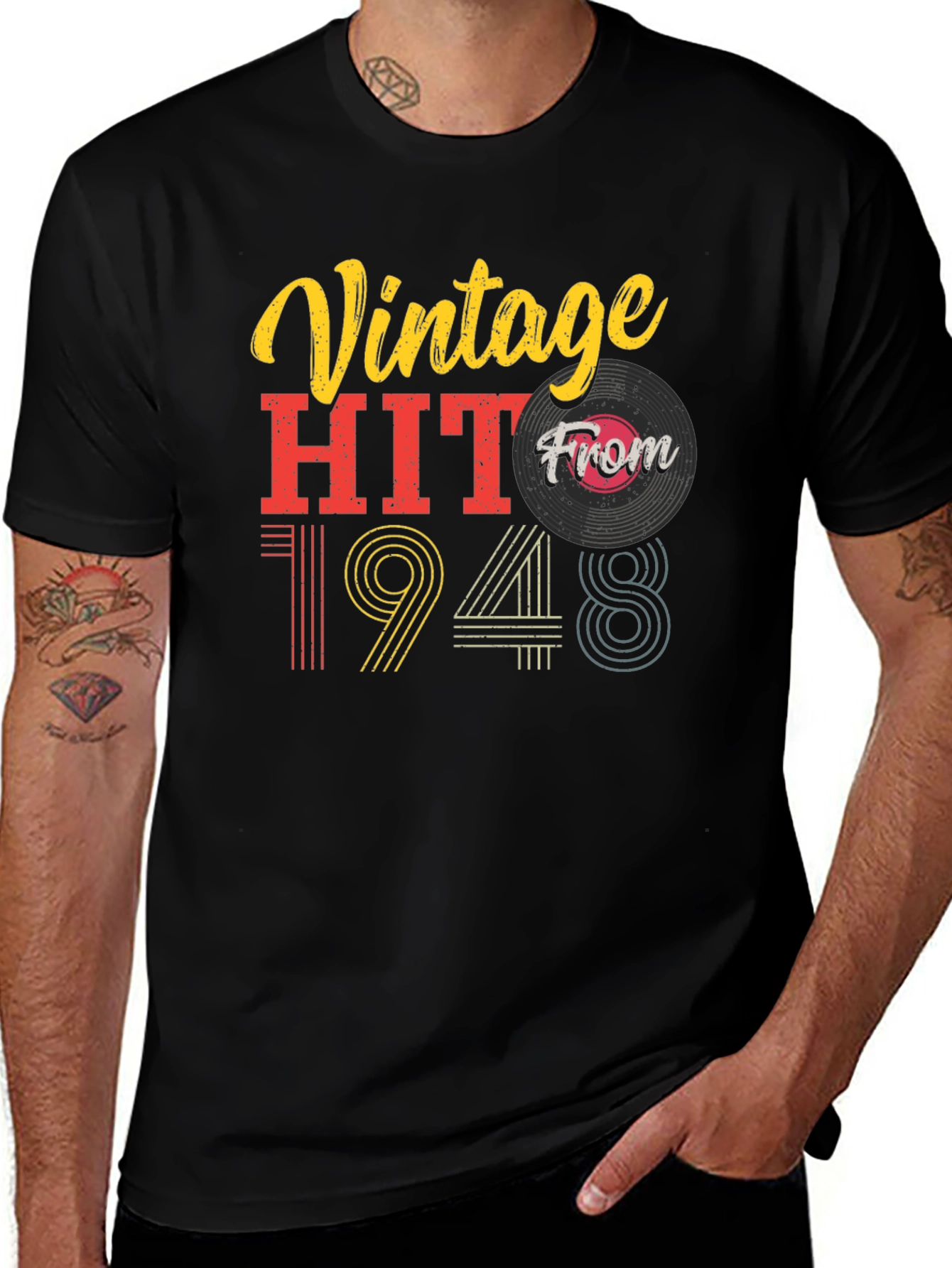 Vintage Hit From 1948 Black T-Shirt