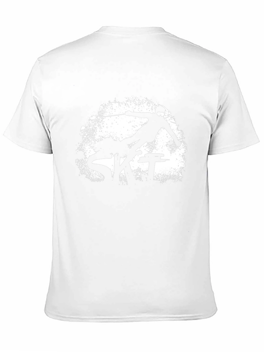 Mens Black Ski Graphic Tee Shirt