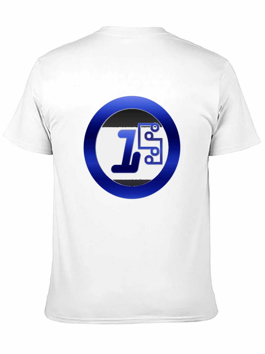 Black Tee with Circuit Design