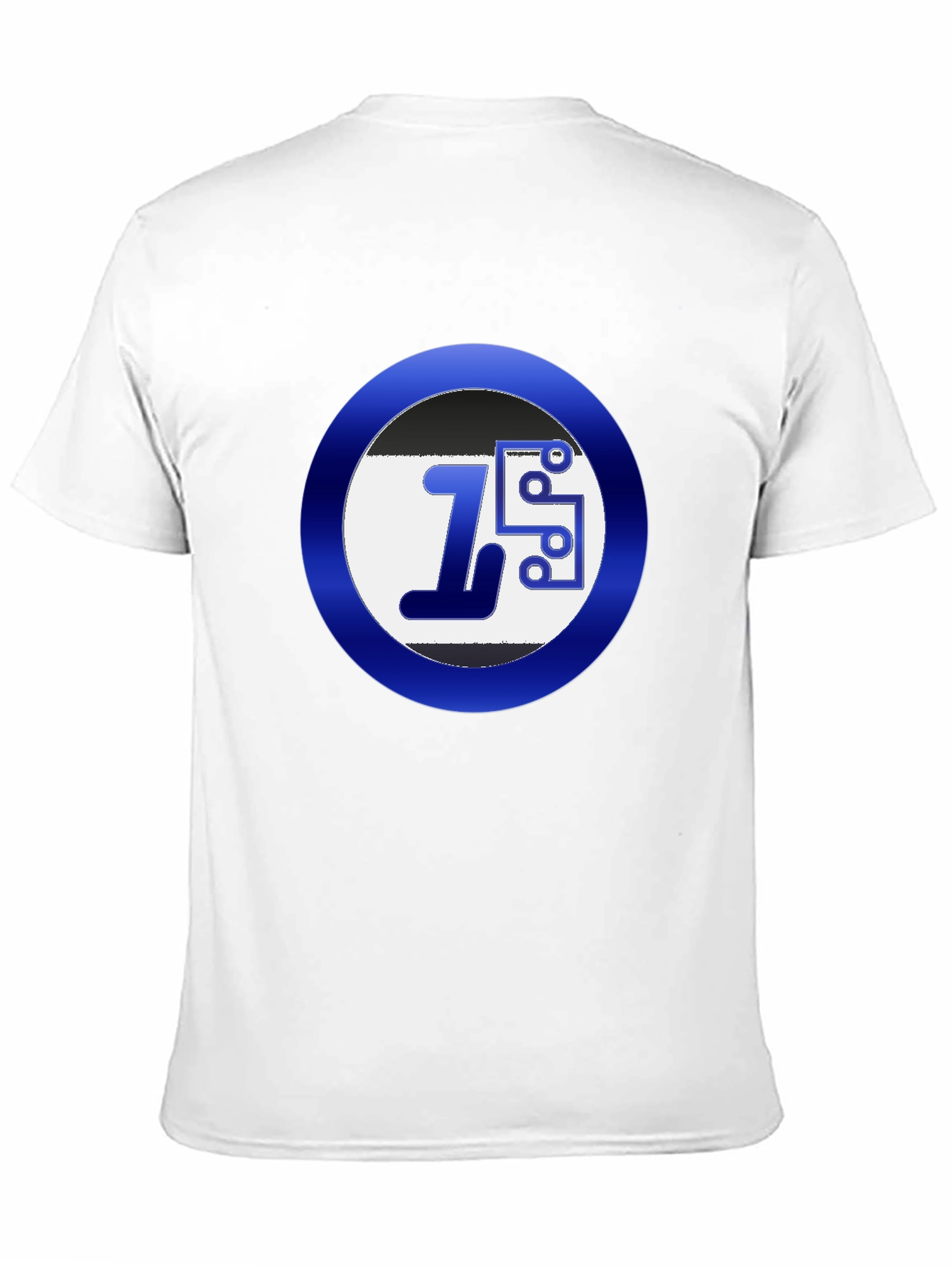 Black Tee with Circuit Design