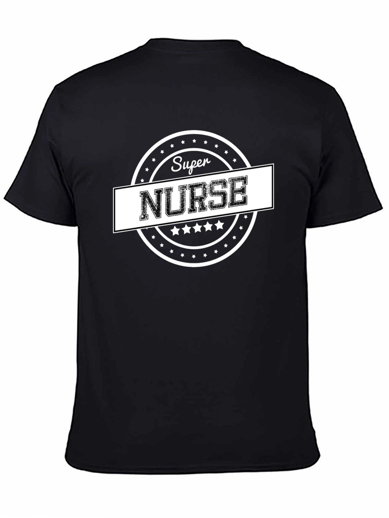 Super Nurse Graphic Tee - Premium Black Cotton T-Shirt