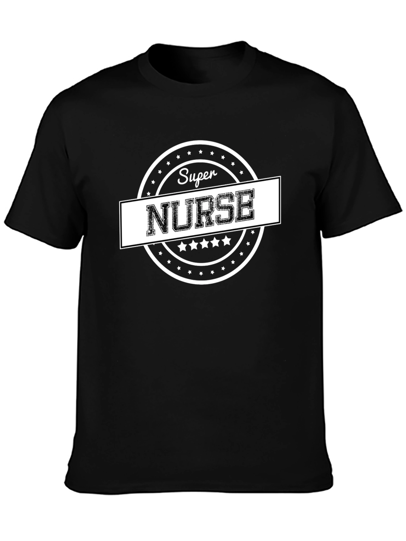 Super Nurse Graphic Tee - Premium Black Cotton T-Shirt