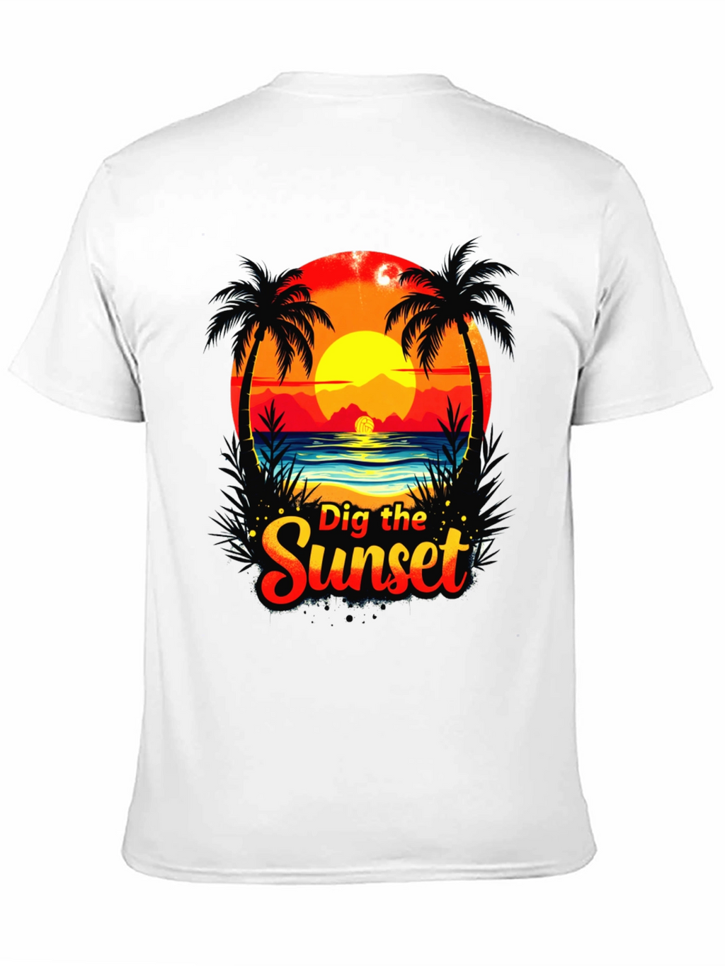 Dig the Sunset Graphic Tee - Beach Vibes
