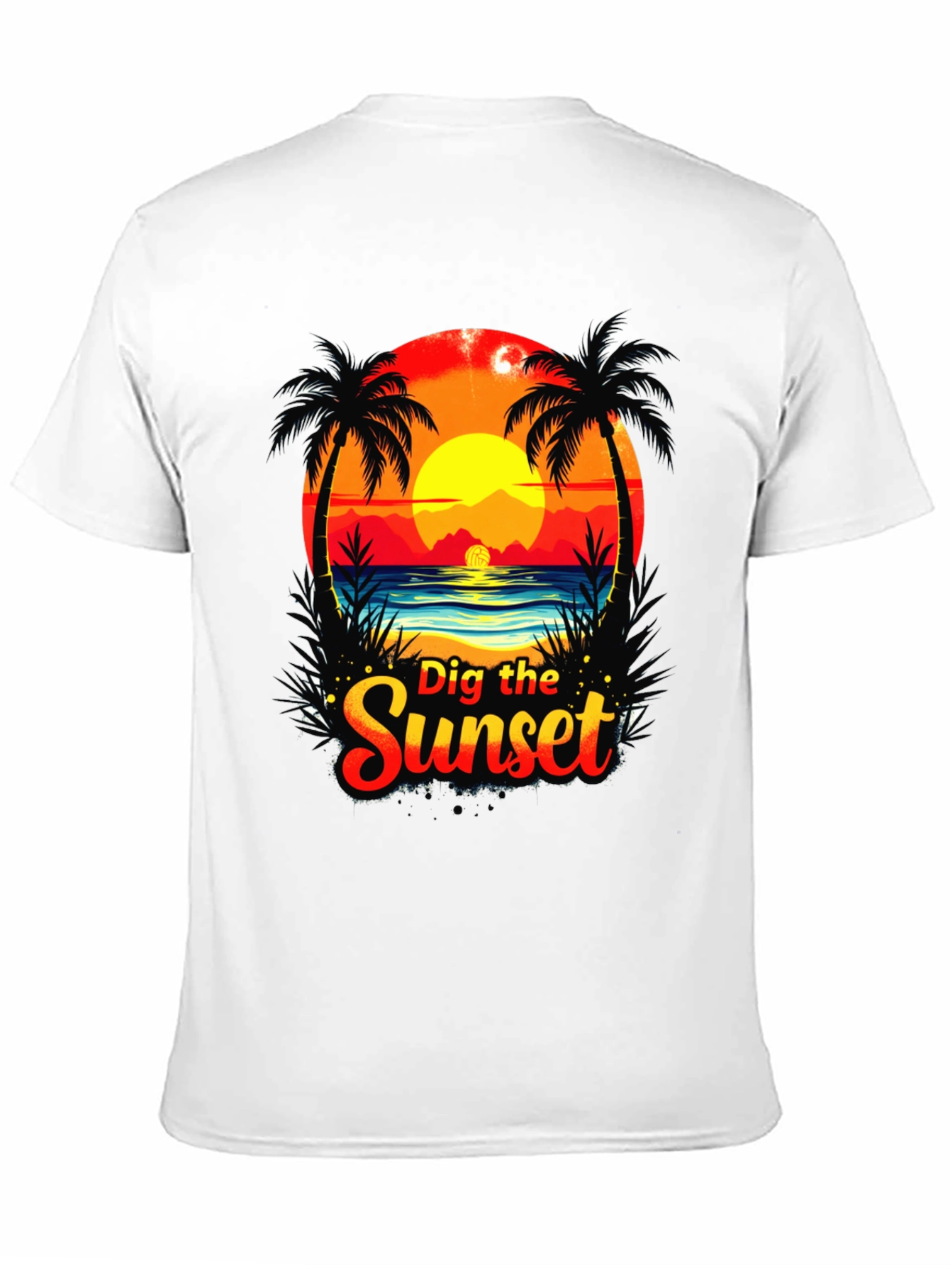 Dig the Sunset Graphic Tee - Beach Vibes