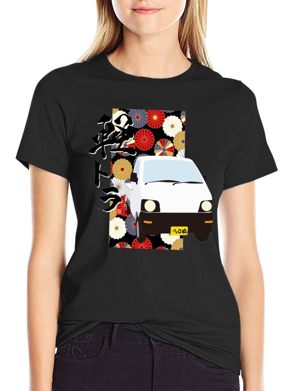 Japanese Kei Truck Floral T-Shirt