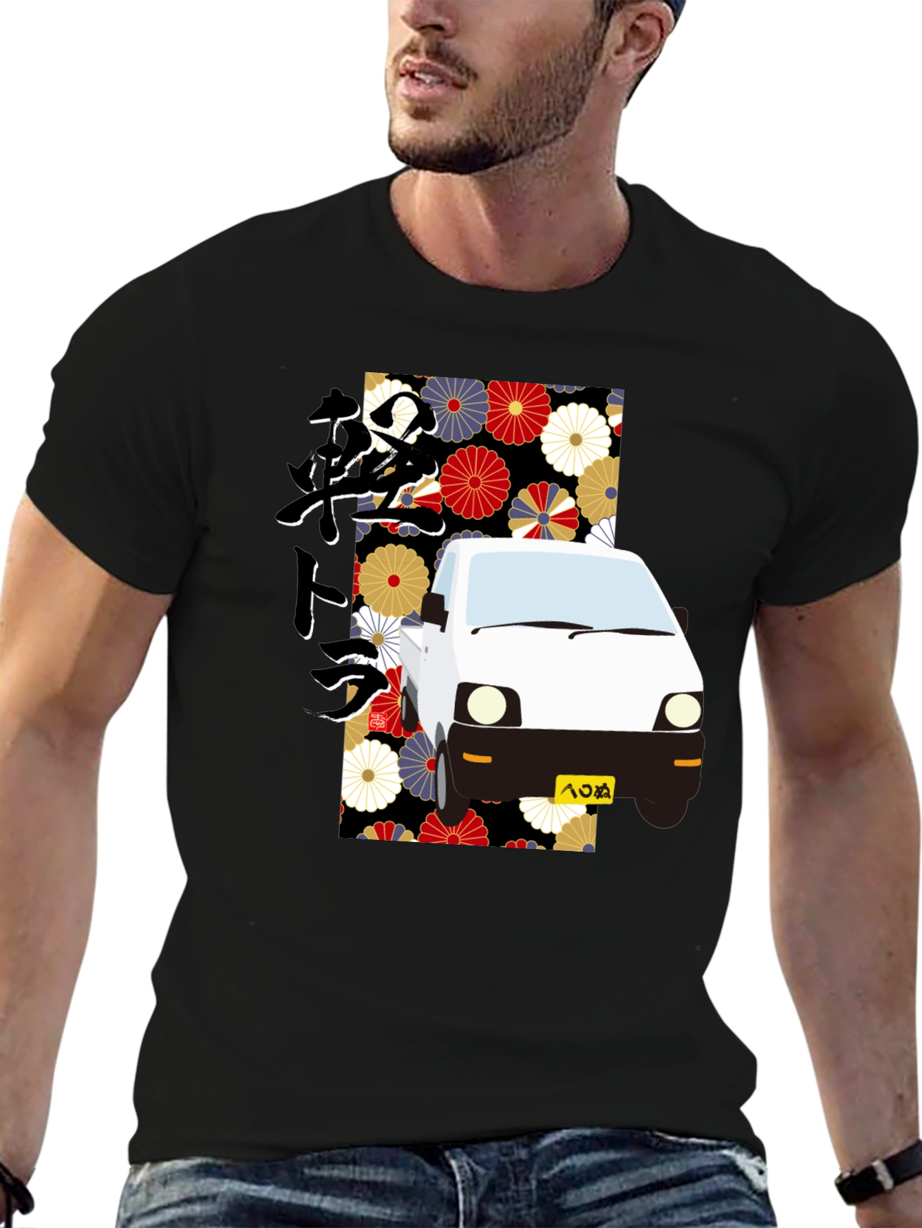 Japanese Kei Truck Floral T-Shirt