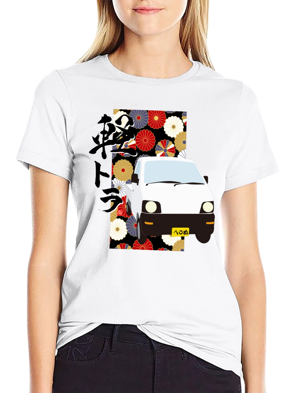 Japanese Kei Truck Floral T-Shirt