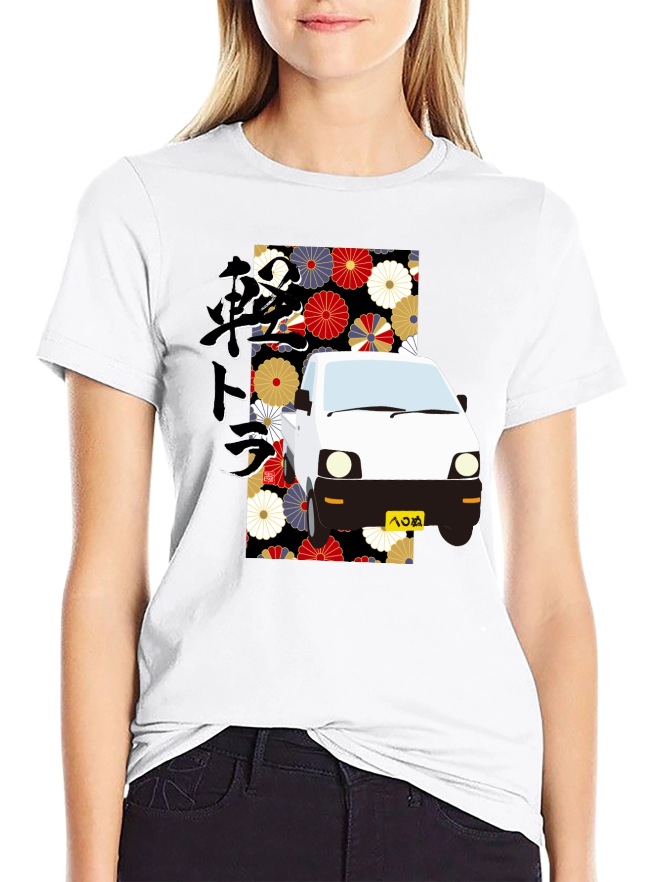 Japanese Kei Truck Floral T-Shirt