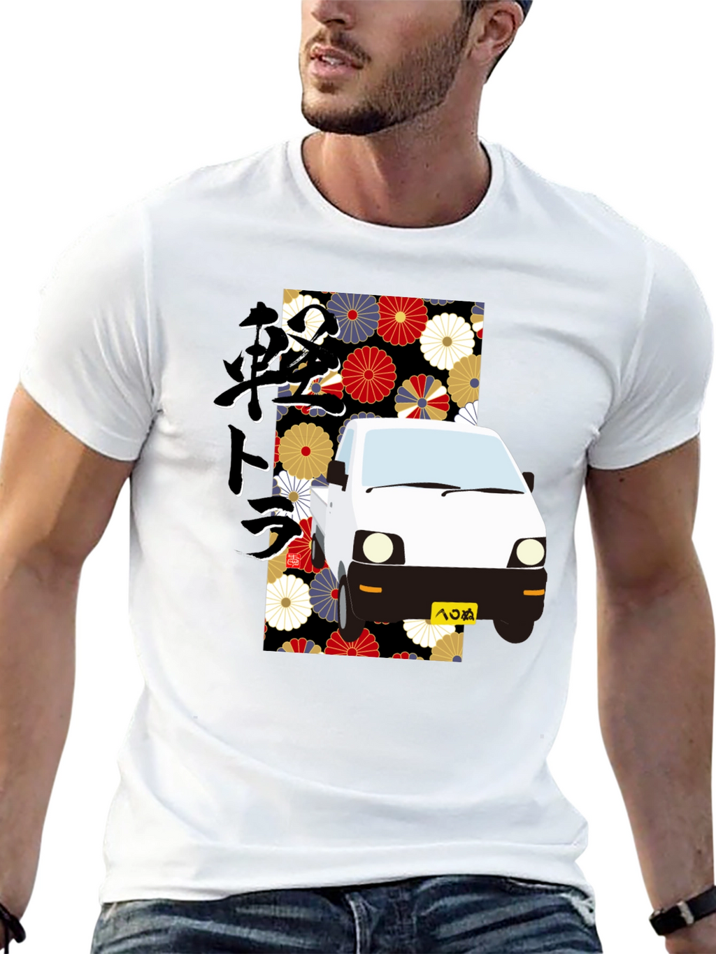 Japanese Kei Truck Floral T-Shirt