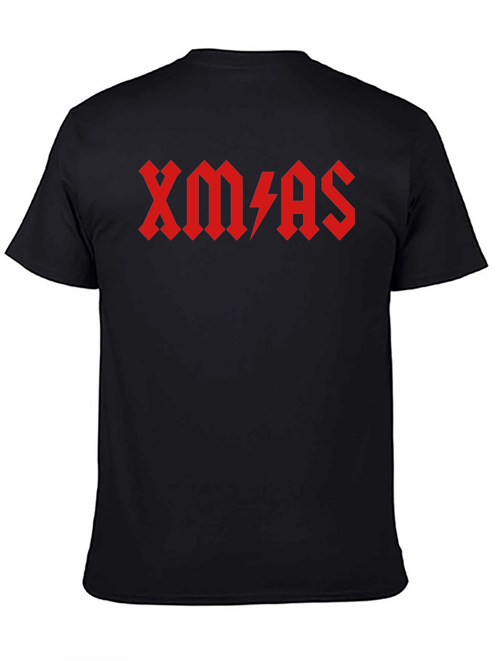 XMAS AC/DC Style Black T-Shirt