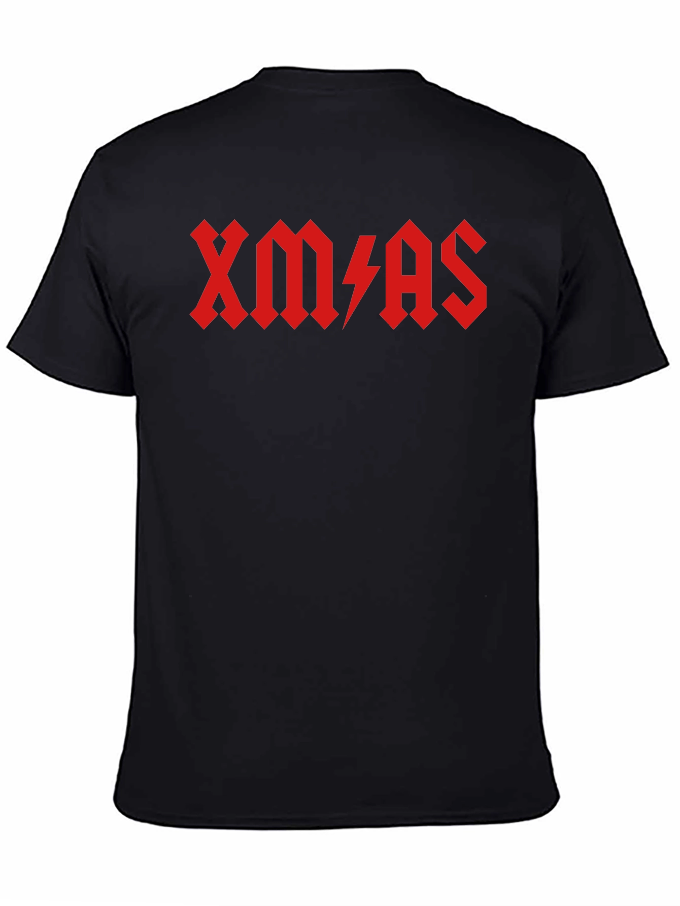 XMAS AC/DC Style Black T-Shirt