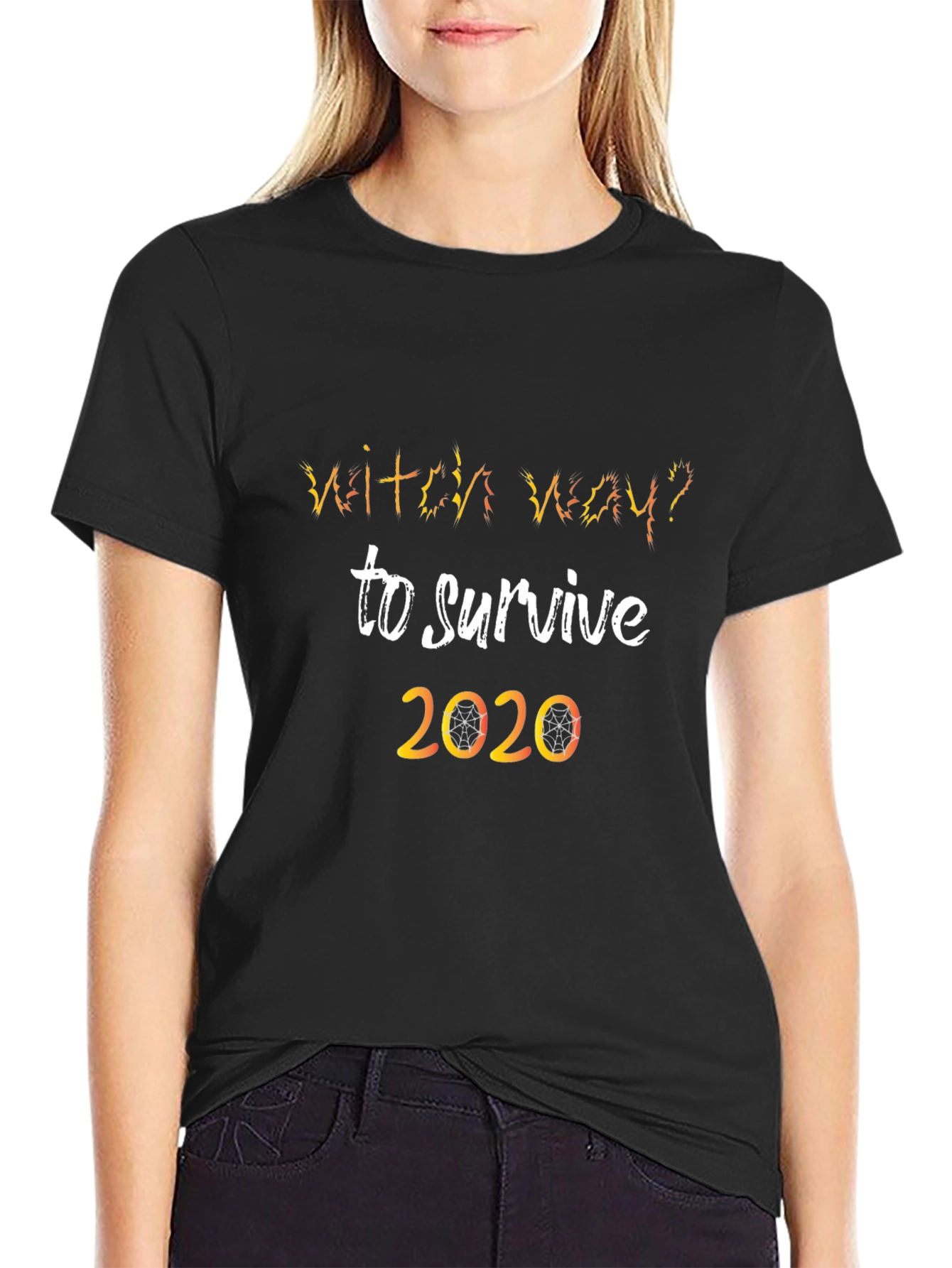 Witch Way To Survive 2020 Novelty T-Shirt