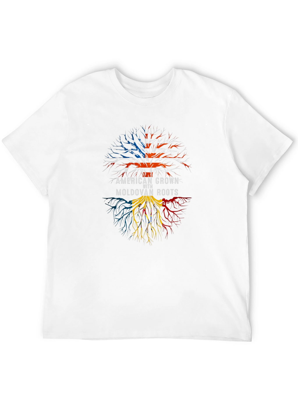 American Grown with Moldovan Roots Black T-Shirt