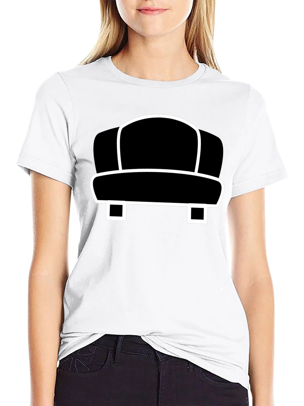 Modern Chair Graphic Tee - Black