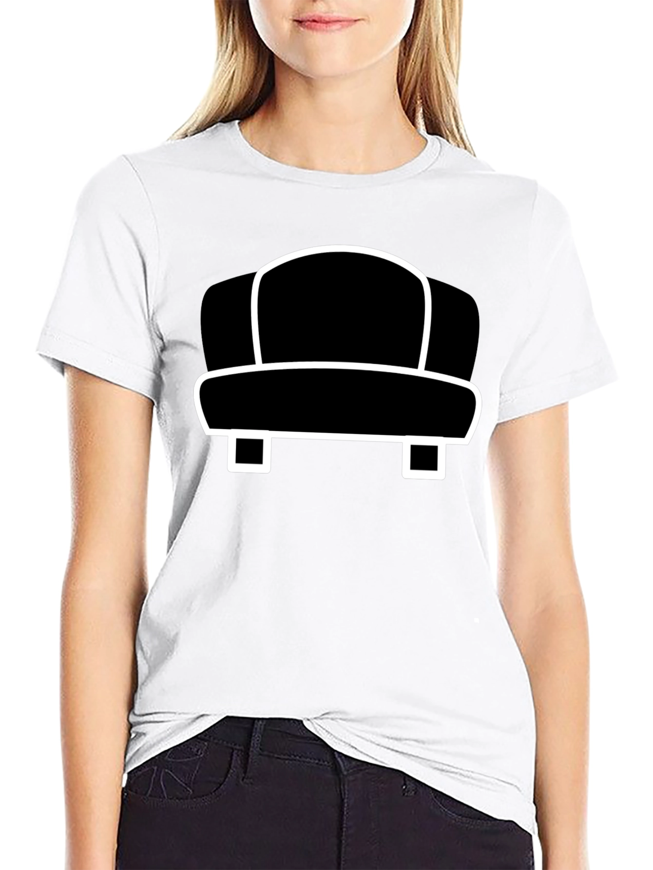 Modern Chair Graphic Tee - Black