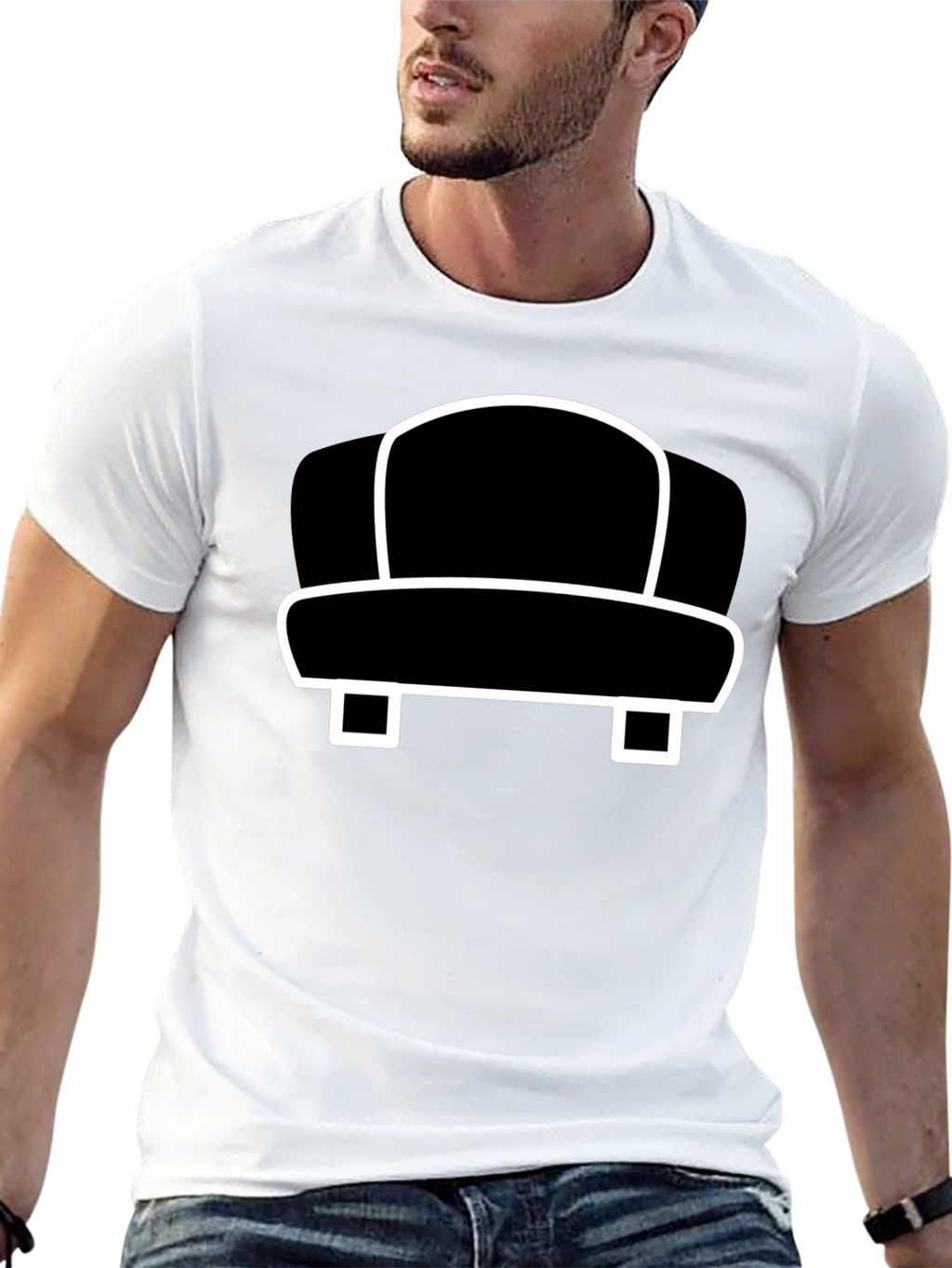 Modern Chair Graphic Tee - Black