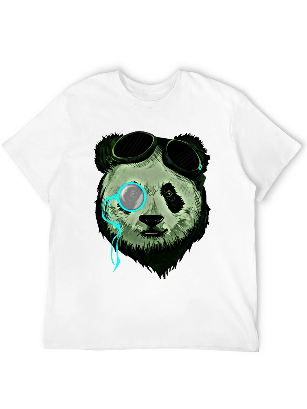 Steampunk Panda Graphic Tee - Cool & Unique Design