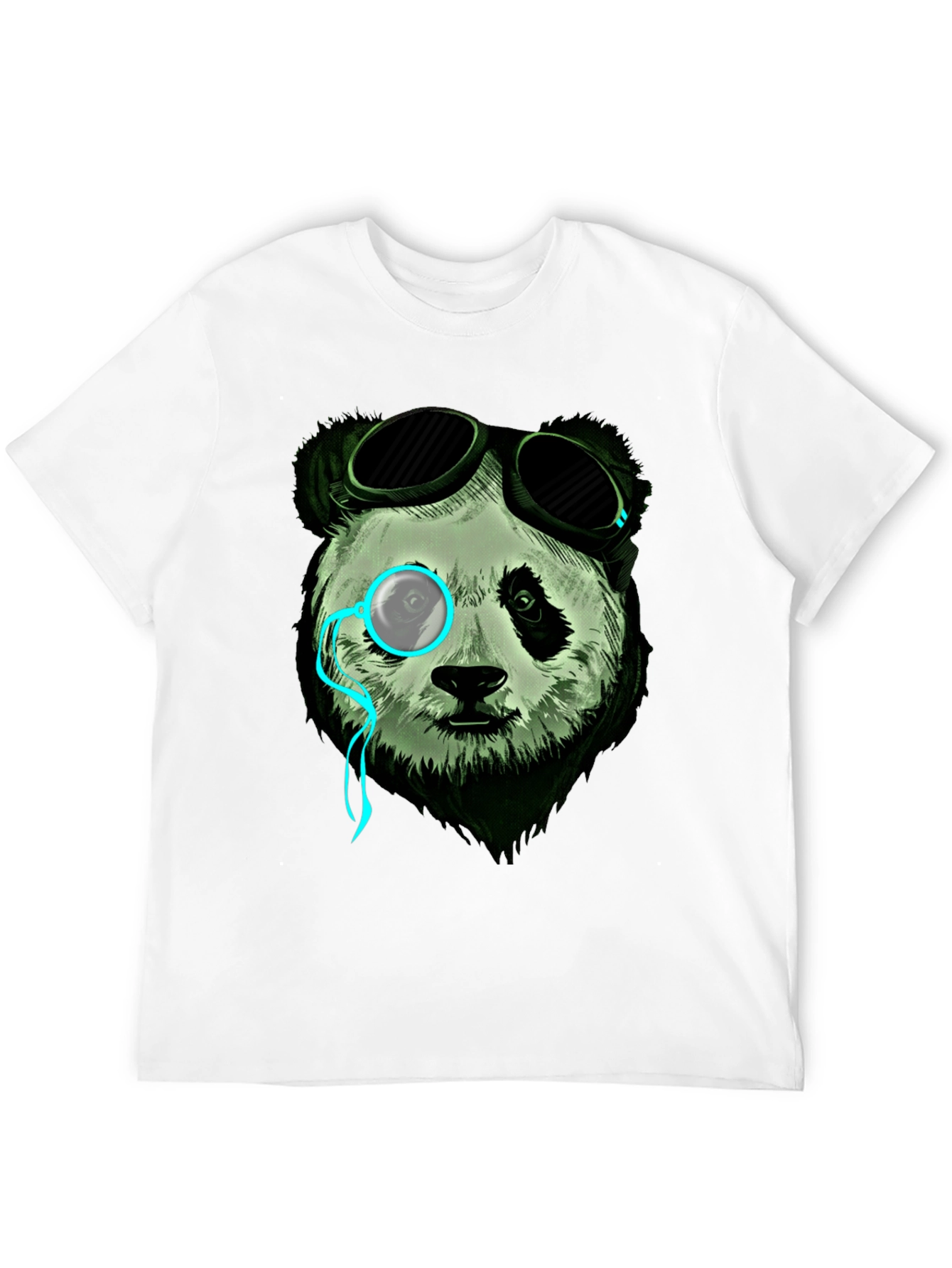 Steampunk Panda Graphic Tee - Cool & Unique Design