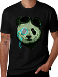 Steampunk Panda Graphic Tee - Cool & Unique Design