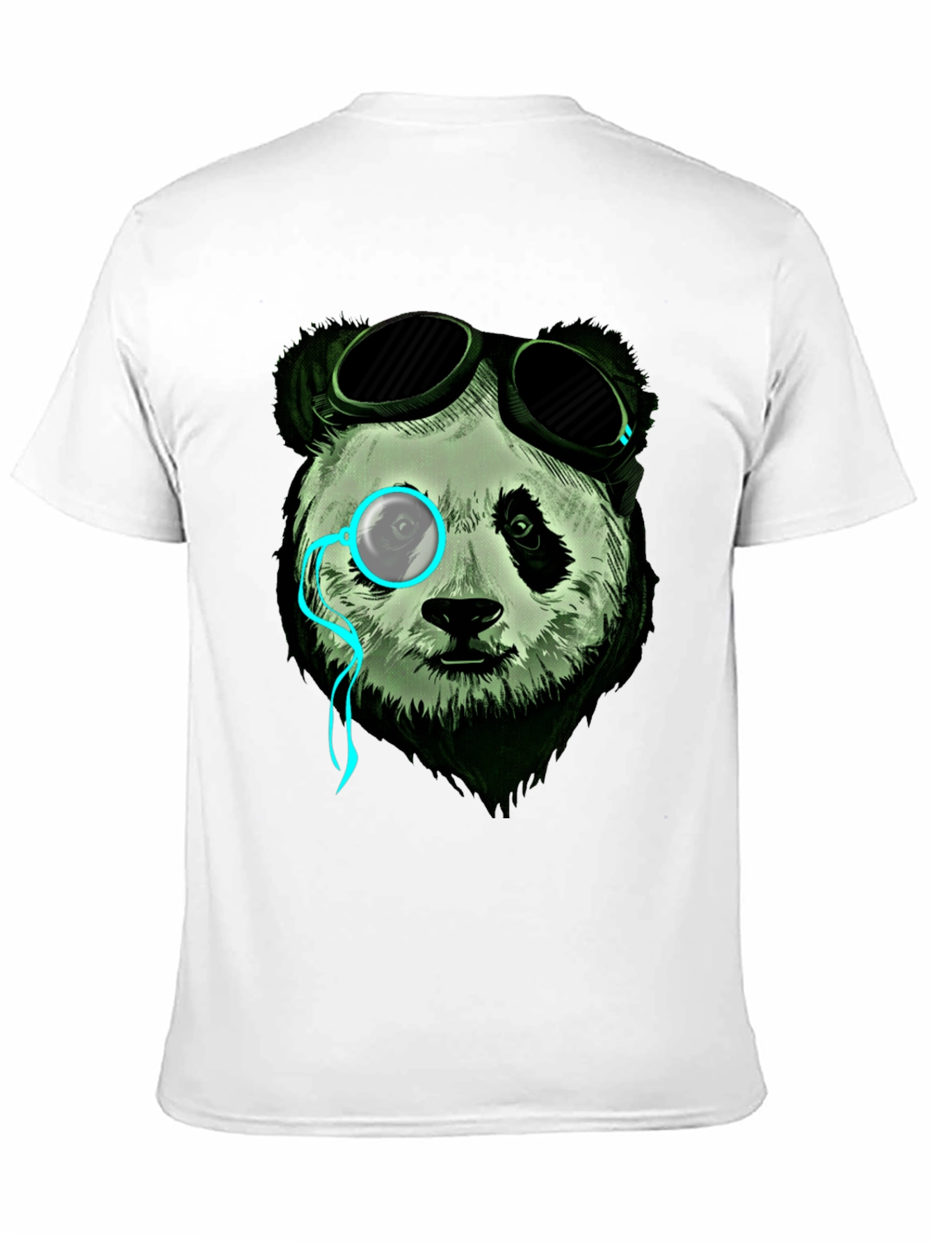 Steampunk Panda Graphic Tee - Cool & Unique Design