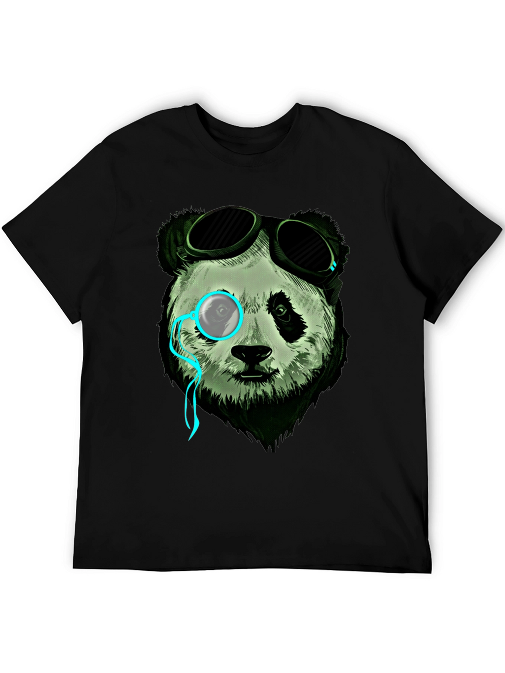Steampunk Panda Graphic Tee - Cool & Unique Design