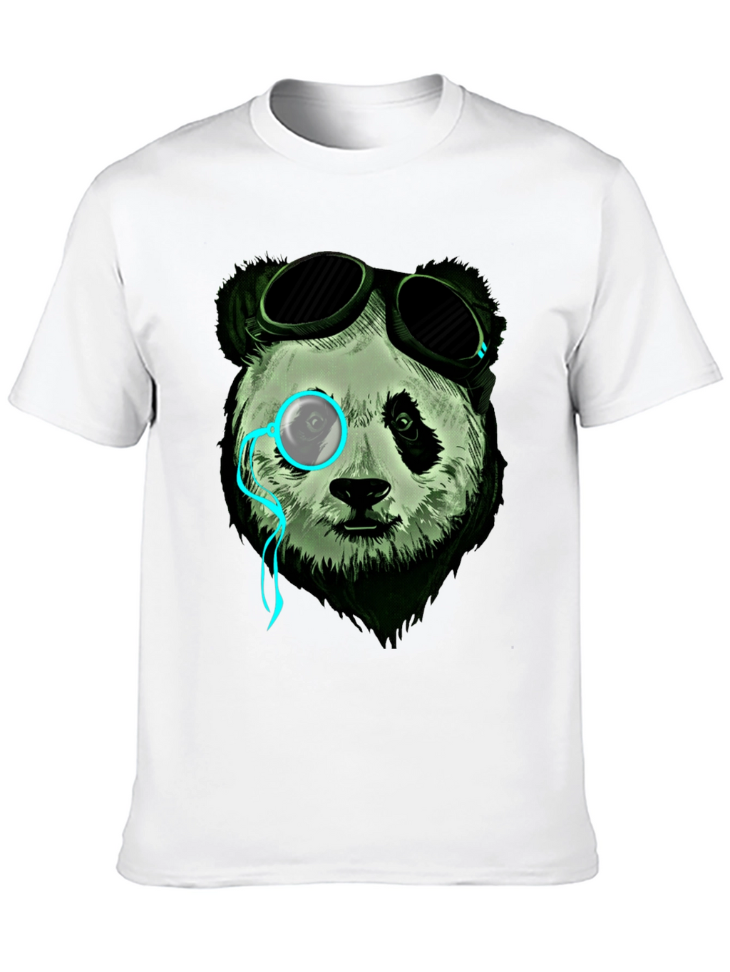 Steampunk Panda Graphic Tee - Cool & Unique Design