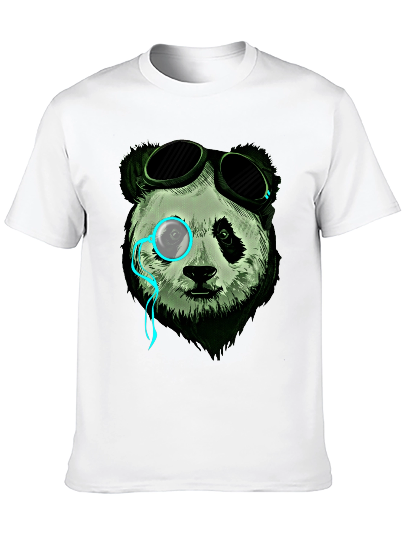 Steampunk Panda Graphic Tee - Cool & Unique Design
