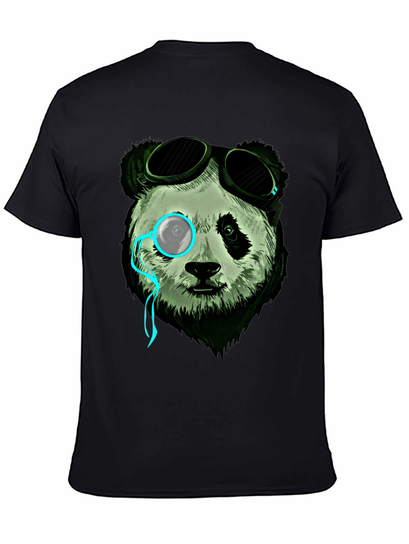 Steampunk Panda Graphic Tee - Cool & Unique Design