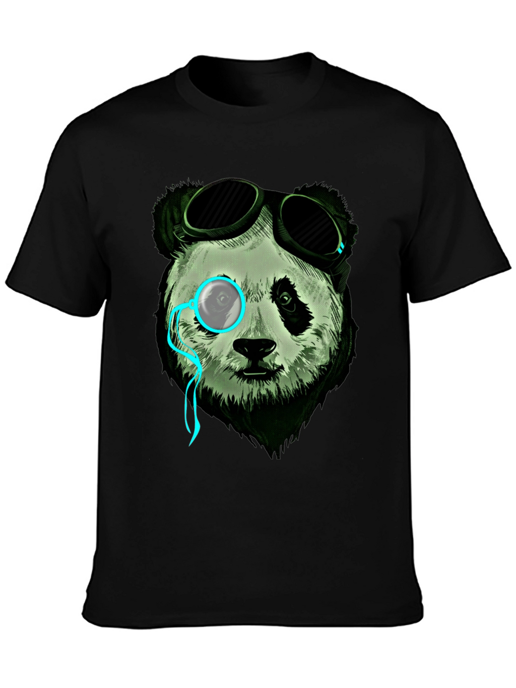 Steampunk Panda Graphic Tee - Cool & Unique Design