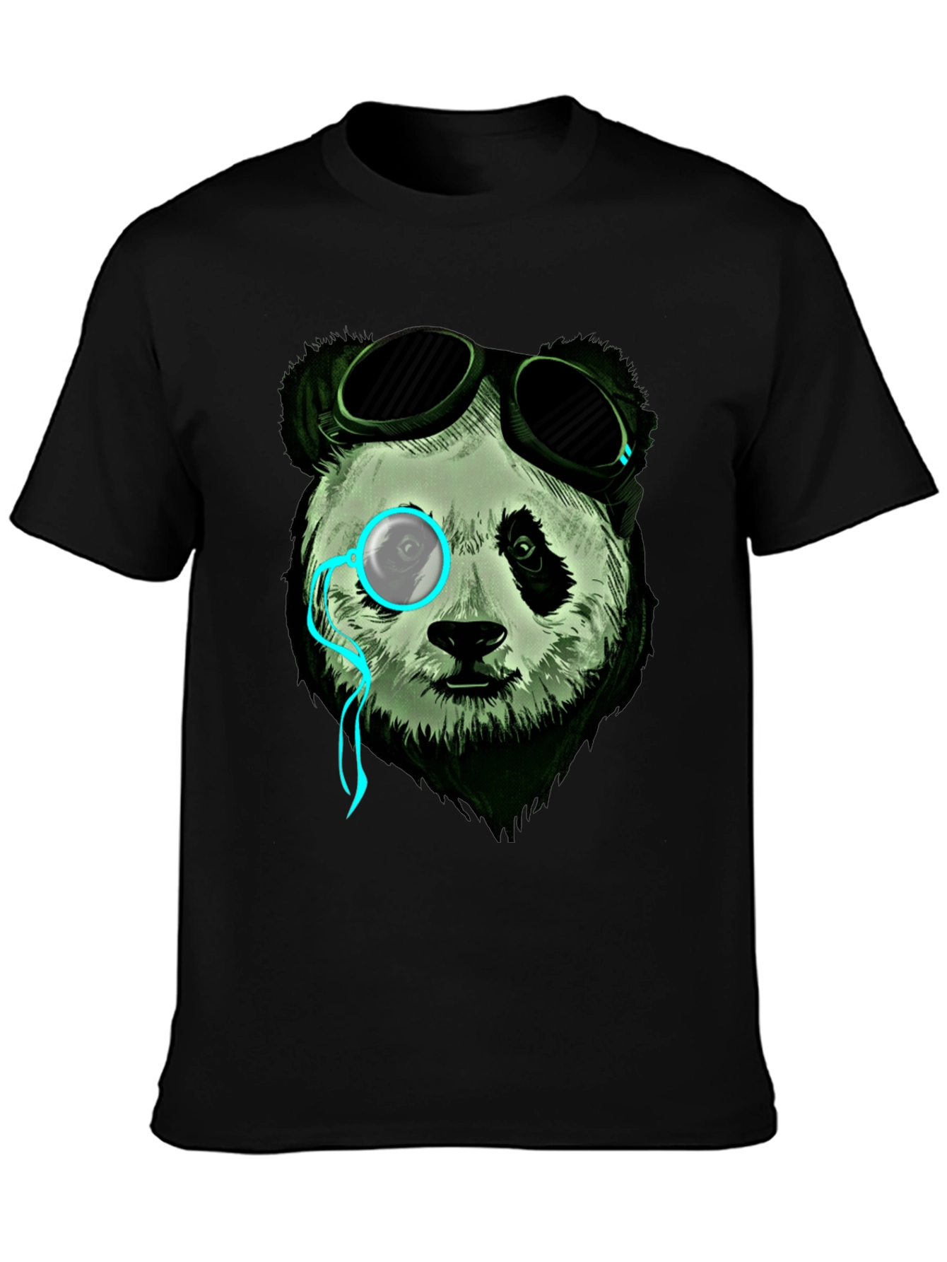 Steampunk Panda Graphic Tee - Cool & Unique Design