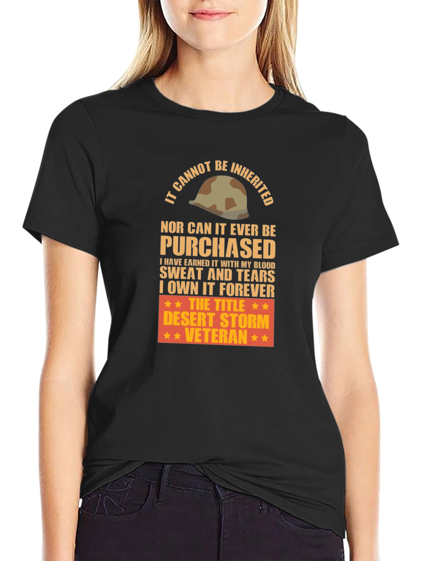 Desert Storm Veteran T-Shirt - Earned Not Given