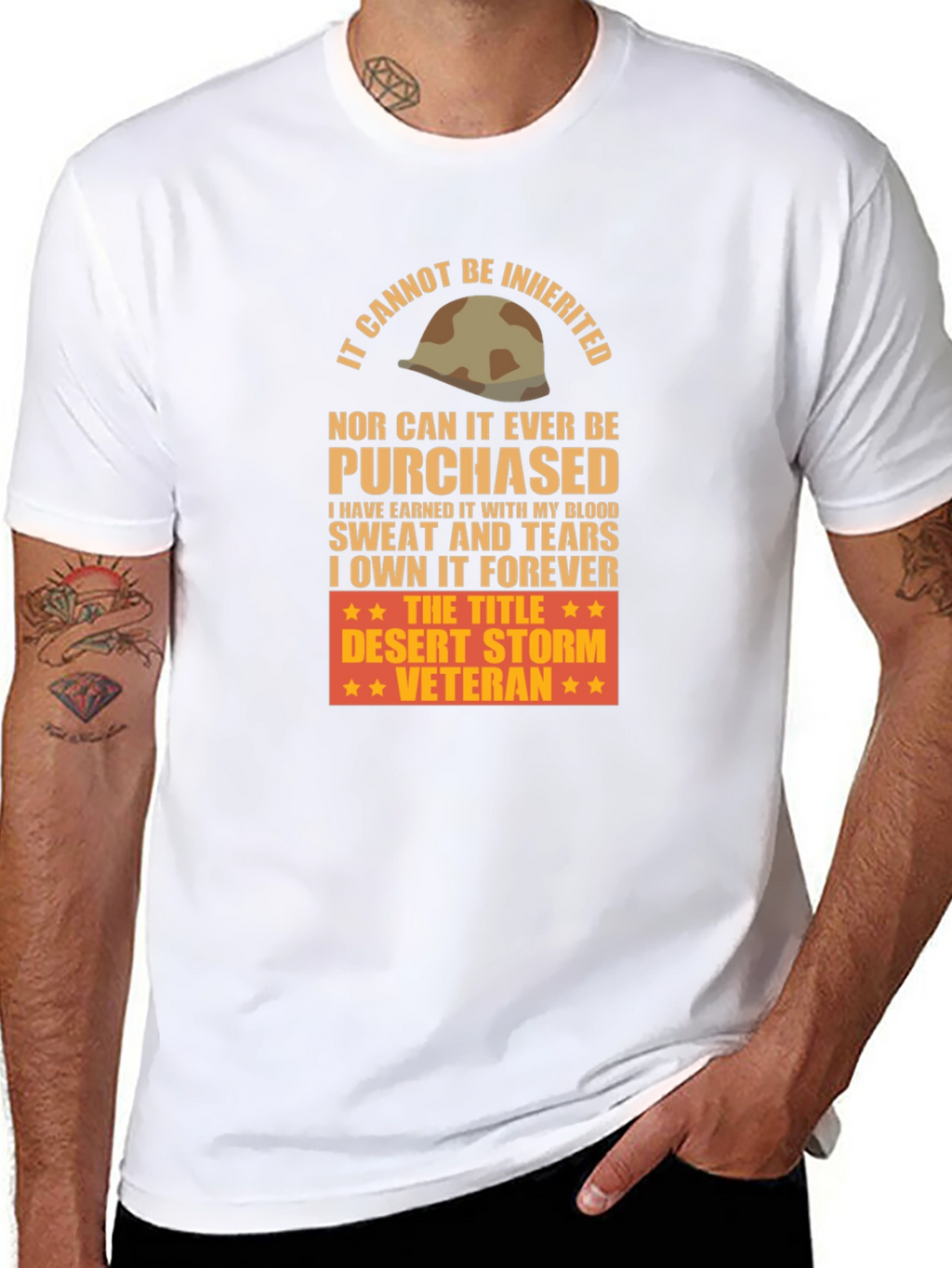 Desert Storm Veteran T-Shirt - Earned Not Given