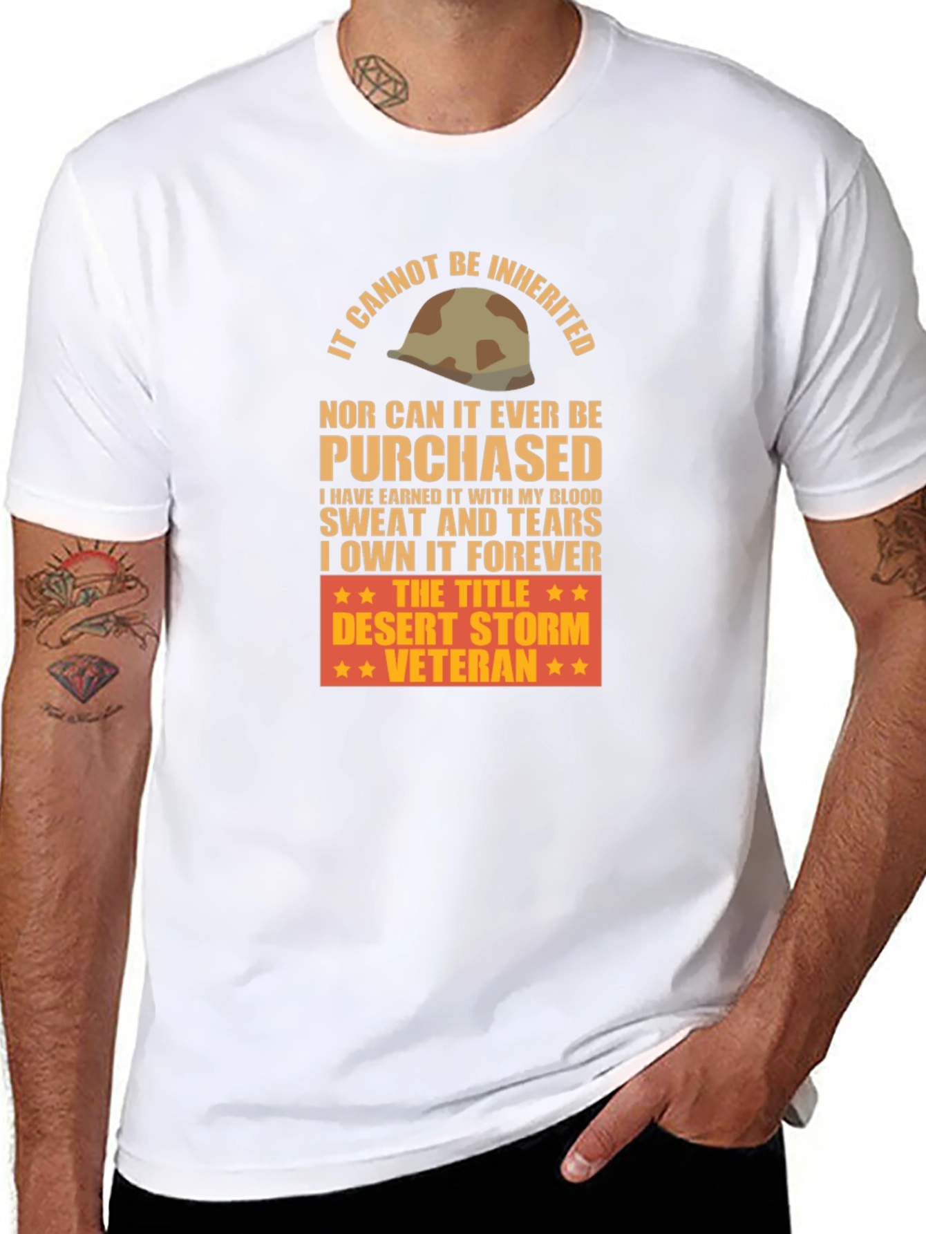 Desert Storm Veteran T-Shirt - Earned Not Given