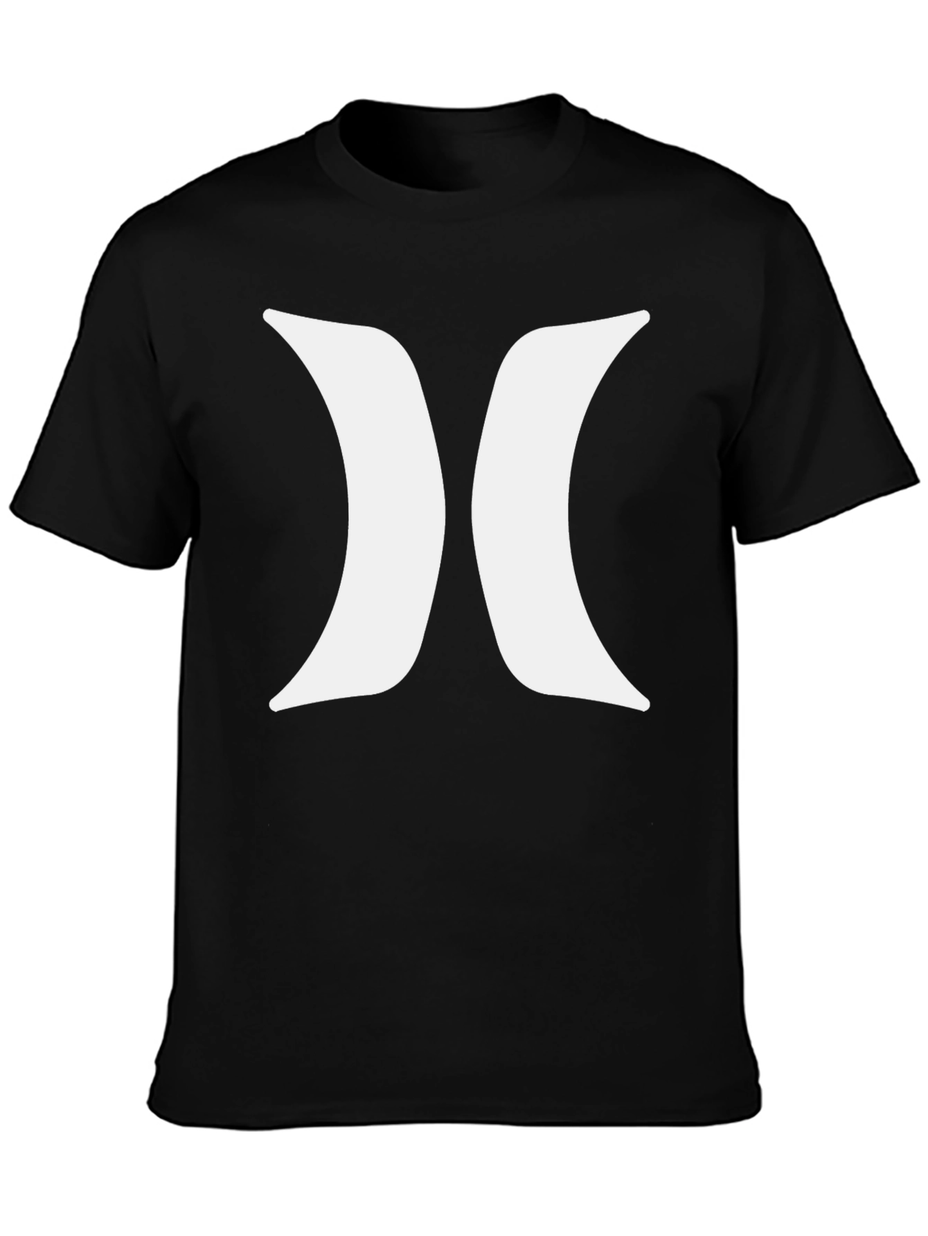 Black Hurley T-Shirt with White Logo