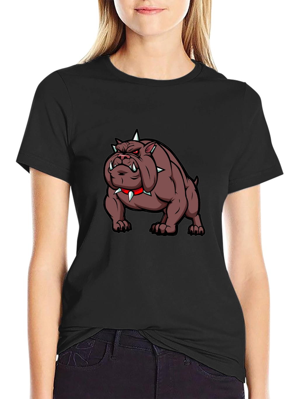 Graphic Bulldog T-Shirt - Edgy Design