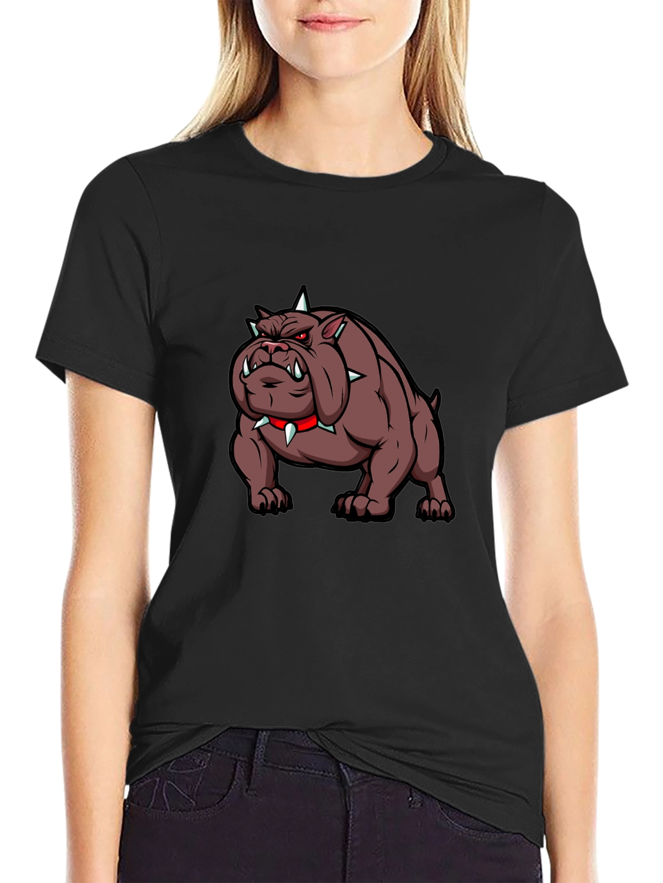 Graphic Bulldog T-Shirt - Edgy Design