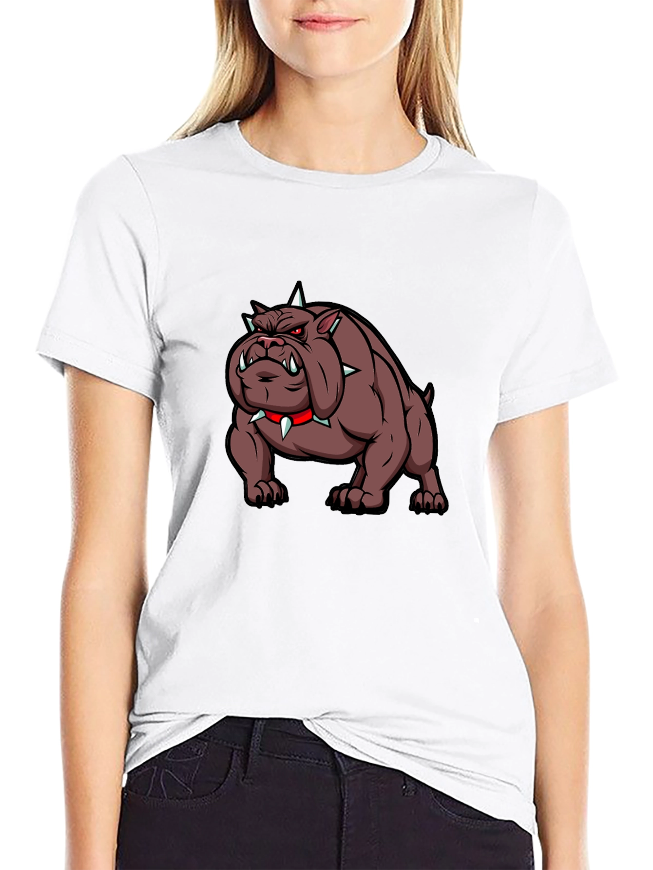 Graphic Bulldog T-Shirt - Edgy Design