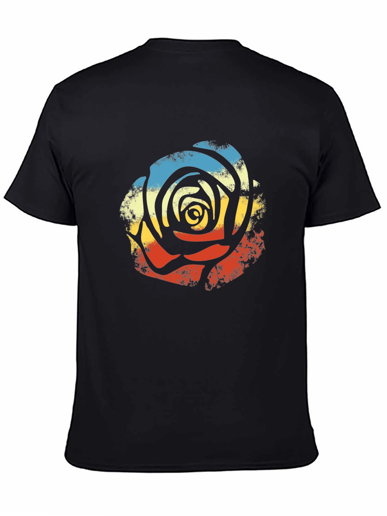 Retro Rose Graphic Tee - Stylish Comfort