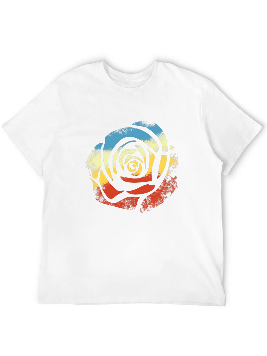 Retro Rose Graphic Tee - Stylish Comfort