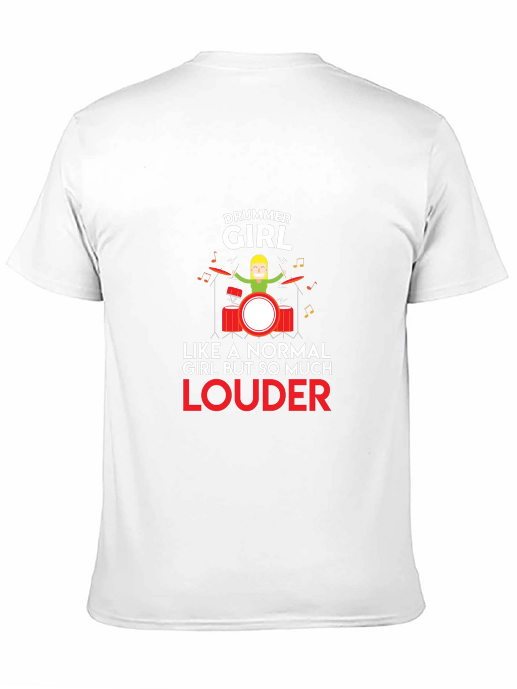 Drummer Girl T-Shirt - Funny Musician Tee