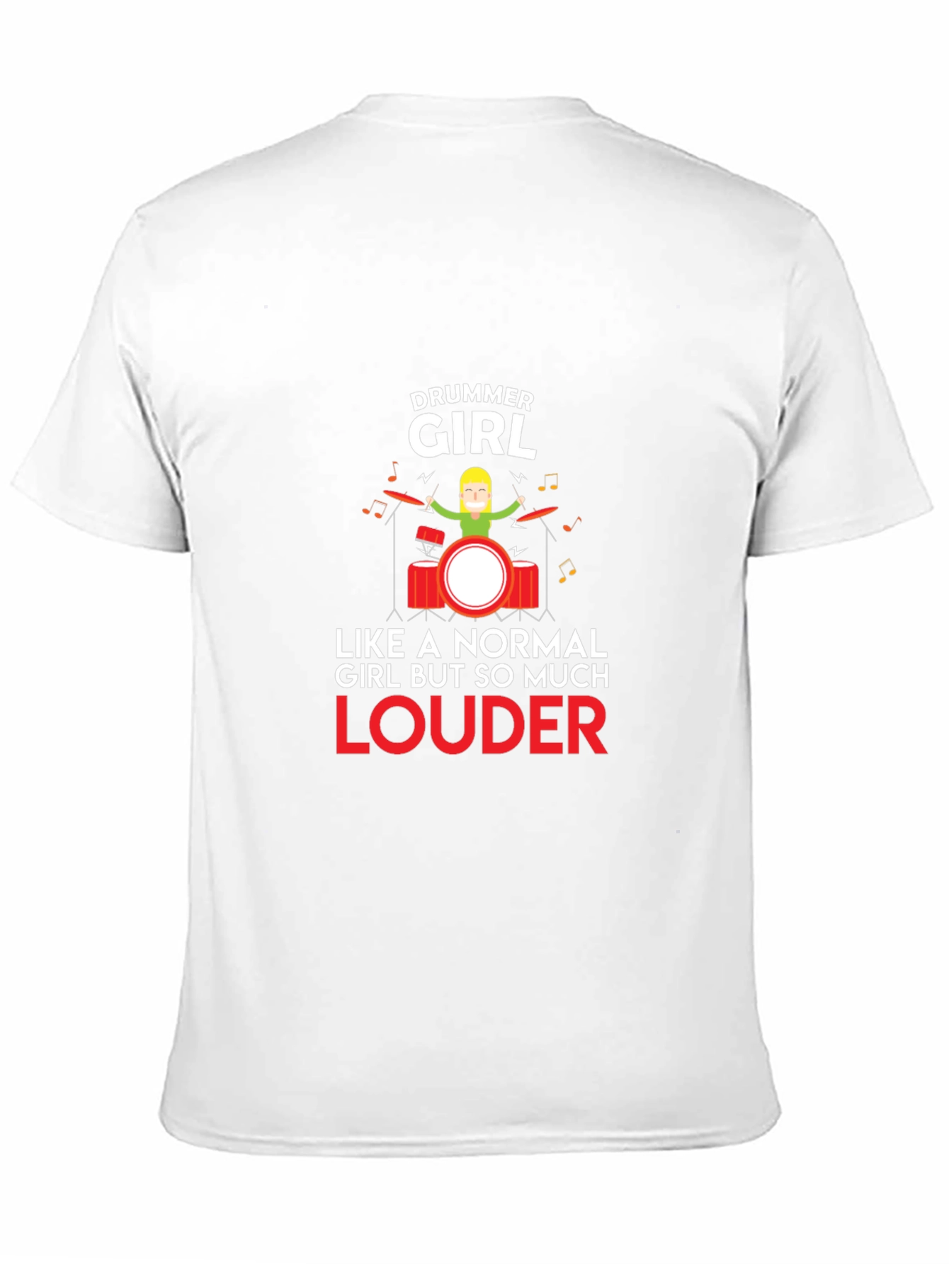 Drummer Girl T-Shirt - Funny Musician Tee