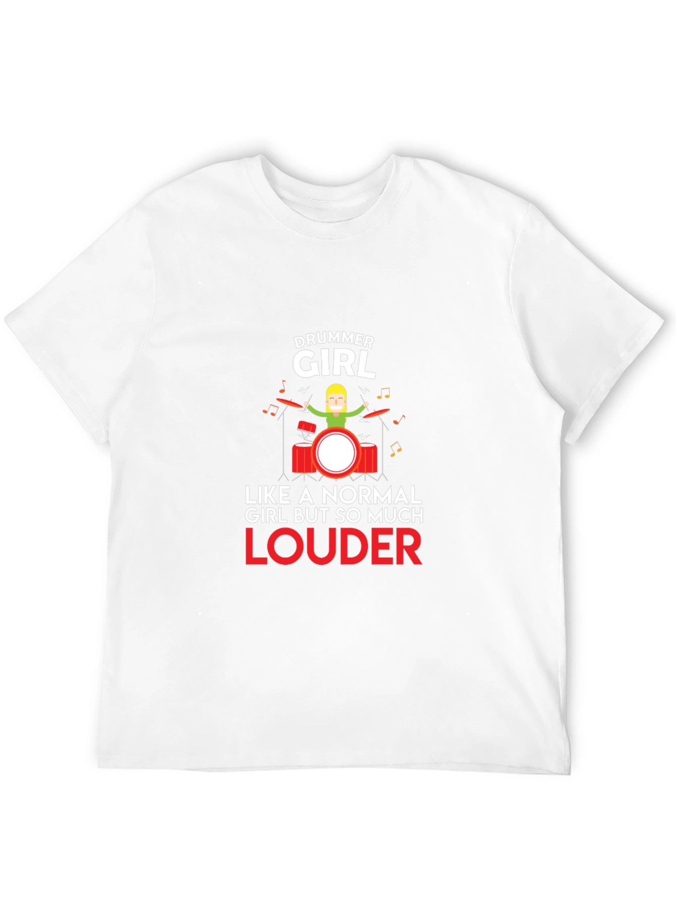 Drummer Girl T-Shirt - Funny Musician Tee