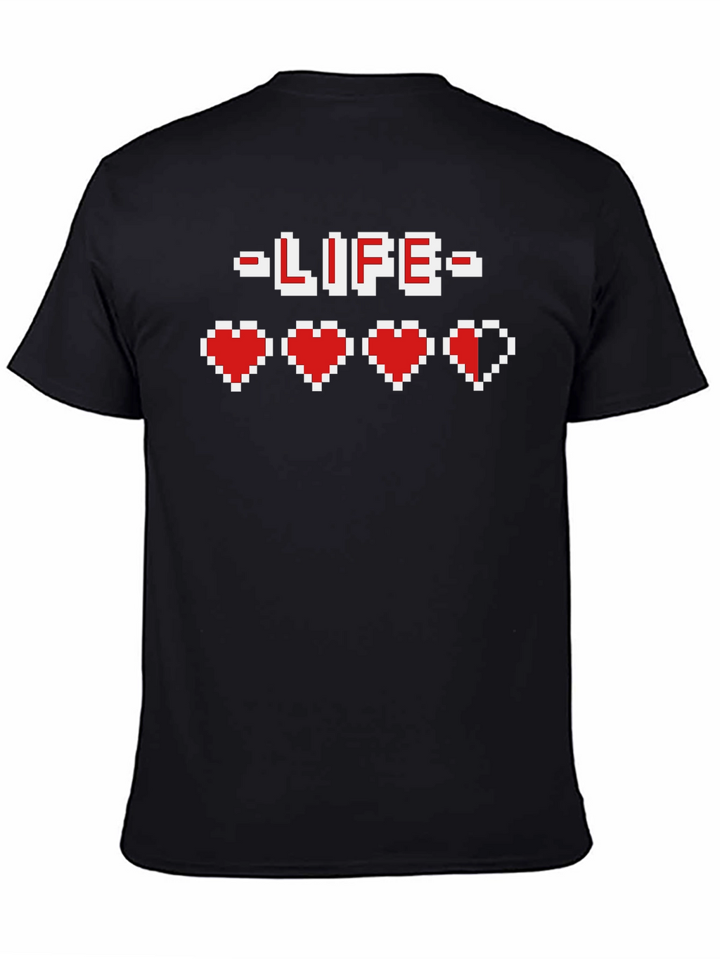 Pixel Heart Gamer Life T-Shirt - Retro Gaming Tee