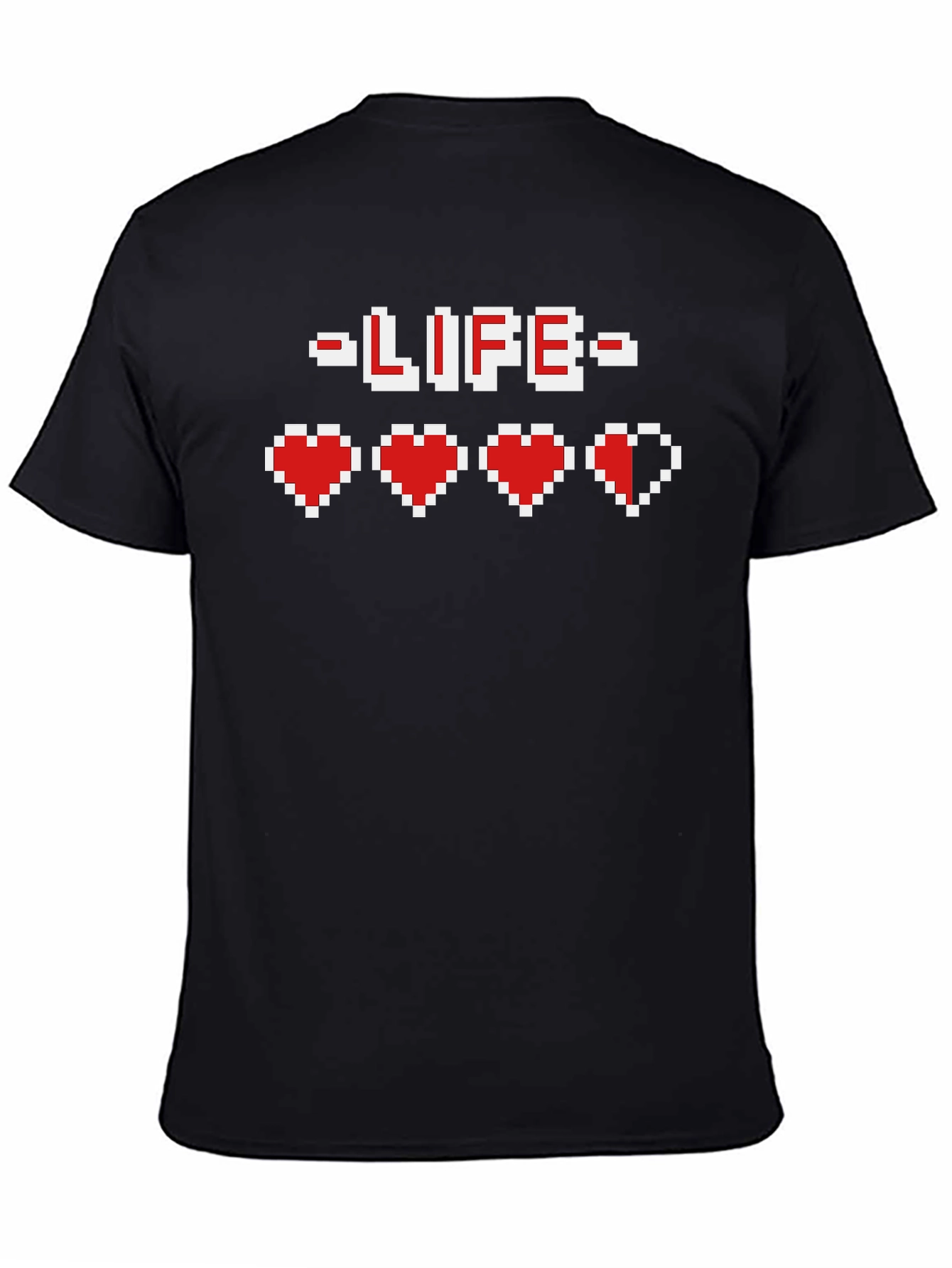 Pixel Heart Gamer Life T-Shirt - Retro Gaming Tee