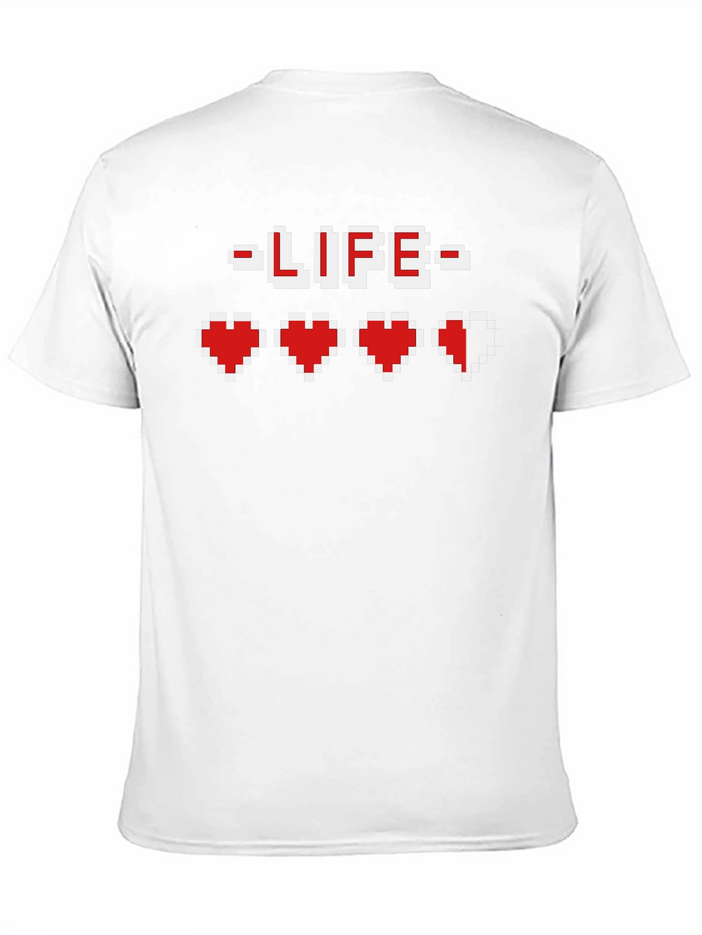 Pixel Heart Gamer Life T-Shirt - Retro Gaming Tee