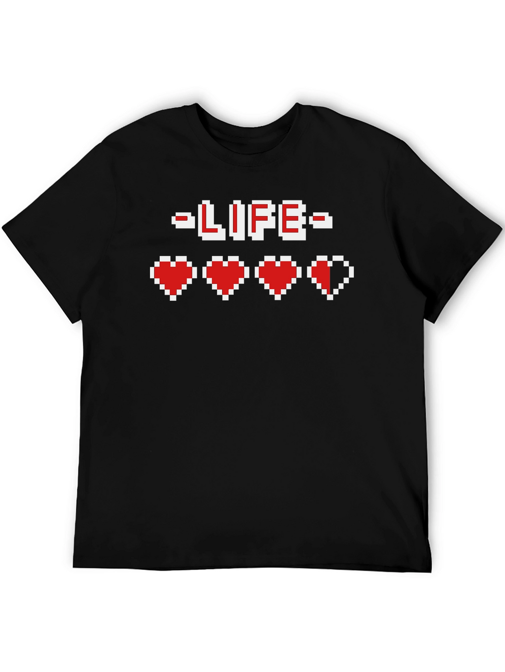 Pixel Heart Gamer Life T-Shirt - Retro Gaming Tee